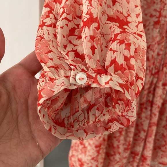 Zara floral short long sleeve dress - Picture 3 of 5